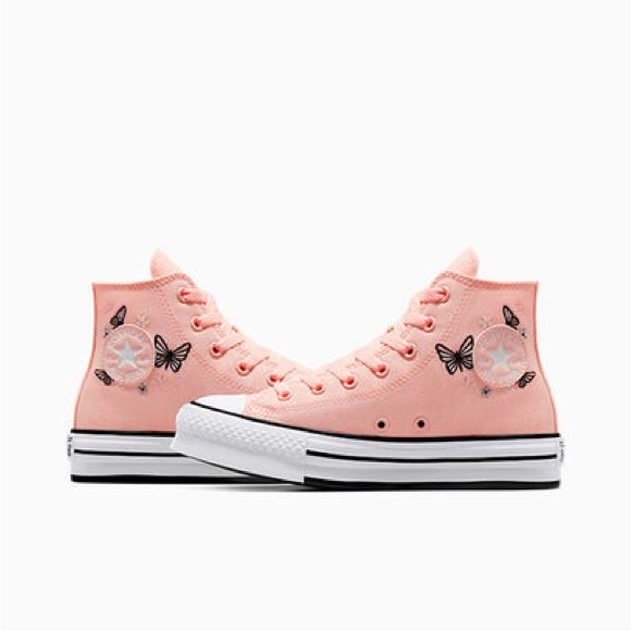 NEW Converse Chuck Taylor All Stars Size 5 kids/girls/soft Peach color HARD FIND - Picture 11 of 12